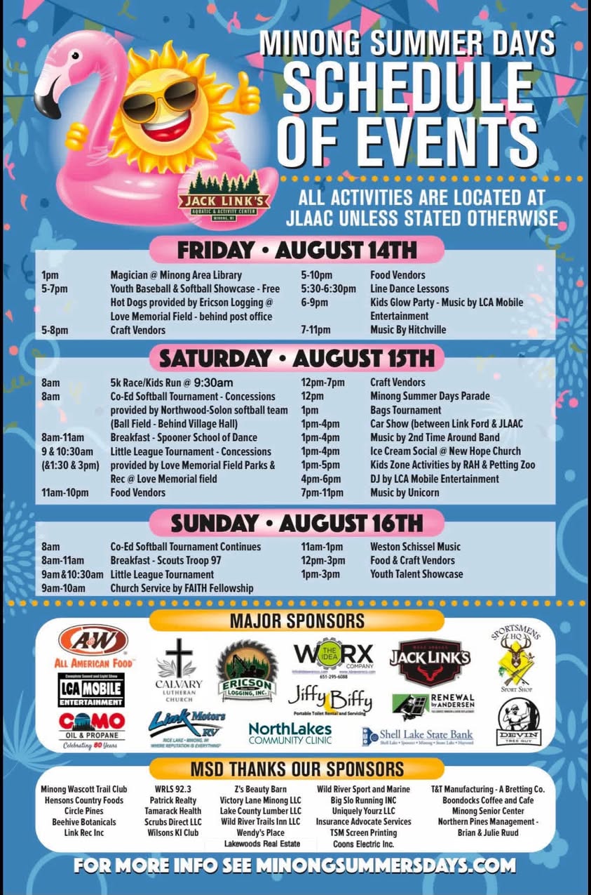 Minong Summer Days (Platinum Sponsor)